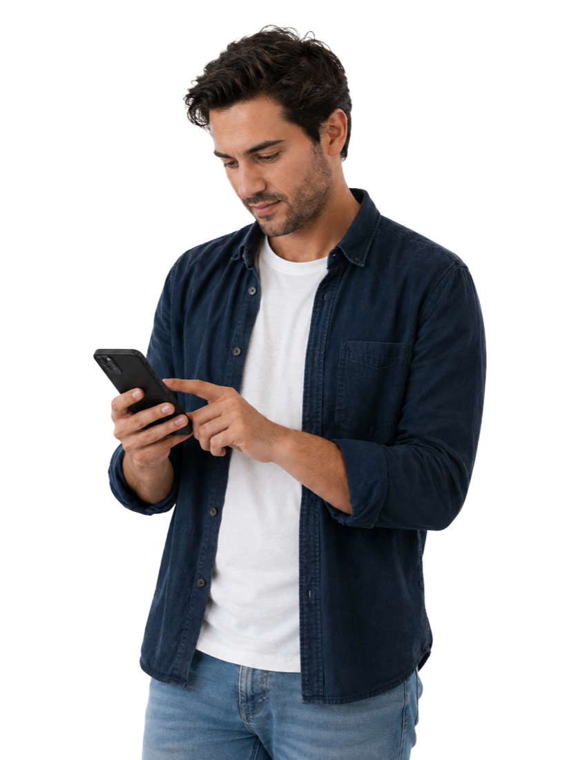 Carpay payer reading a reminder on their phone